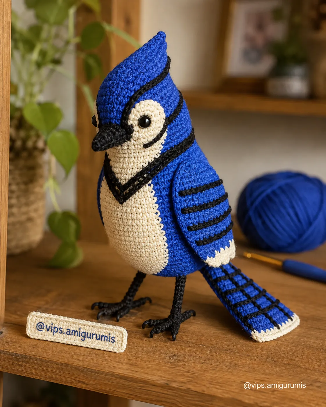 Receita_Gaio_Passaro_Azul_@vips.amigurumis